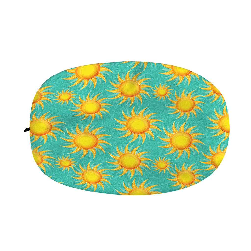 Shiny Sun Pattern Print Car Side Mirror Covers