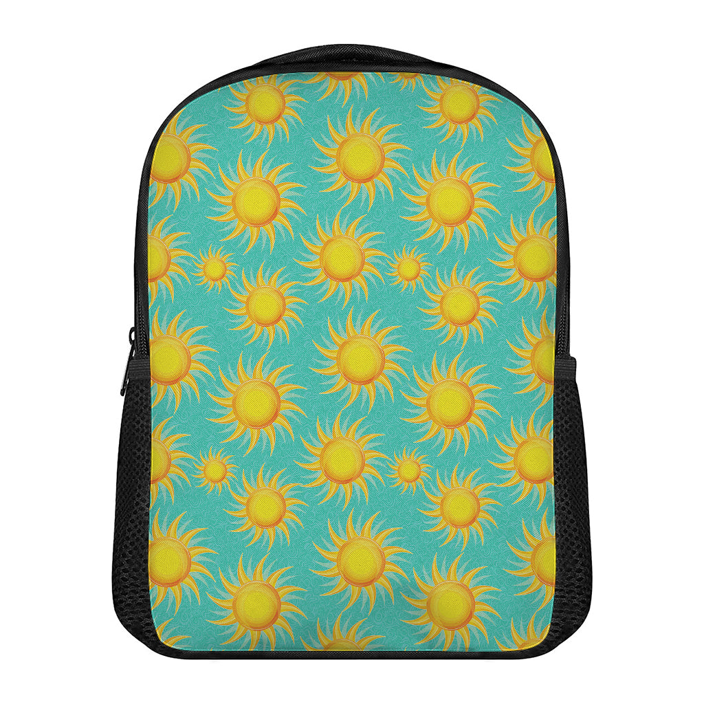Shiny Sun Pattern Print Casual Backpack