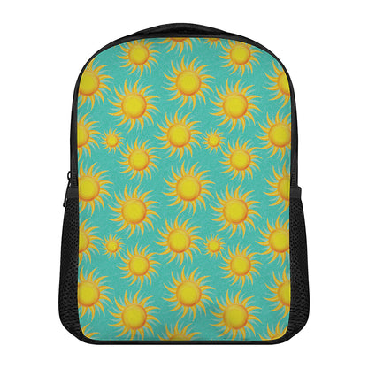 Shiny Sun Pattern Print Casual Backpack
