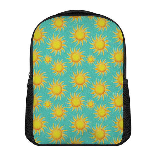 Shiny Sun Pattern Print Casual Backpack