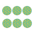 Shiny Sun Pattern Print Coaster Set