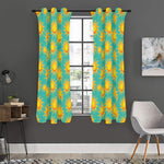 Shiny Sun Pattern Print Curtain