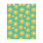 Shiny Sun Pattern Print Curtain