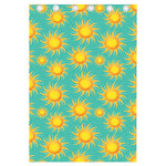 Shiny Sun Pattern Print Curtain