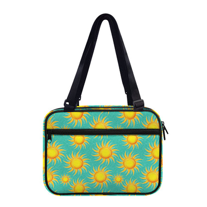 Shiny Sun Pattern Print Double Strap Bible Bag