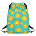 Shiny Sun Pattern Print Drawstring Backpack