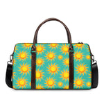 Shiny Sun Pattern Print Duffle Bag