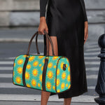 Shiny Sun Pattern Print Duffle Bag