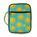 Shiny Sun Pattern Print Front Pocket Bible Bag