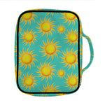 Shiny Sun Pattern Print Front Pocket Bible Bag