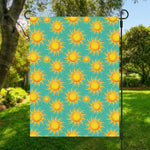 Shiny Sun Pattern Print Garden Flag