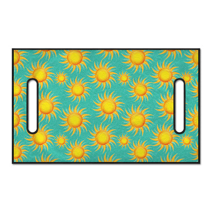 Shiny Sun Pattern Print Golf Cart Seat Cover