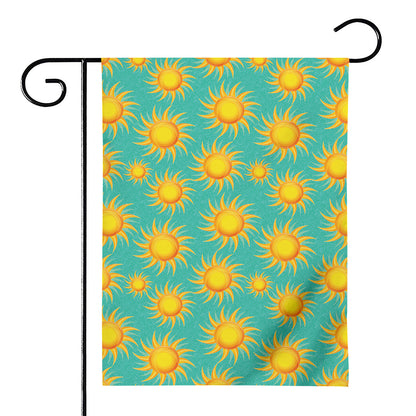 Shiny Sun Pattern Print House Flag