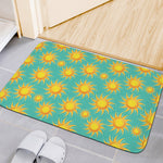 Shiny Sun Pattern Print Indoor Door Mat