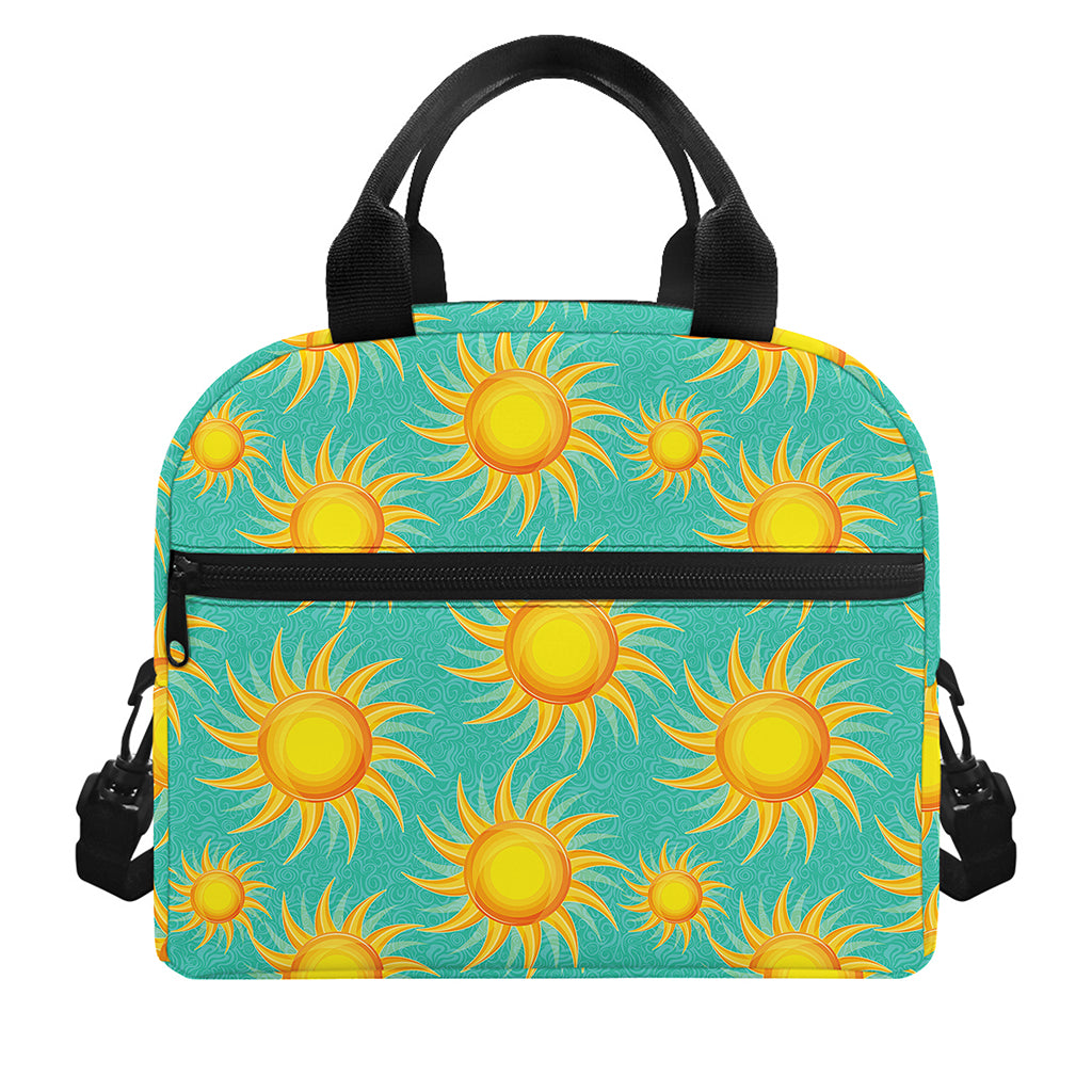 Shiny Sun Pattern Print Insulated Lunch Bag