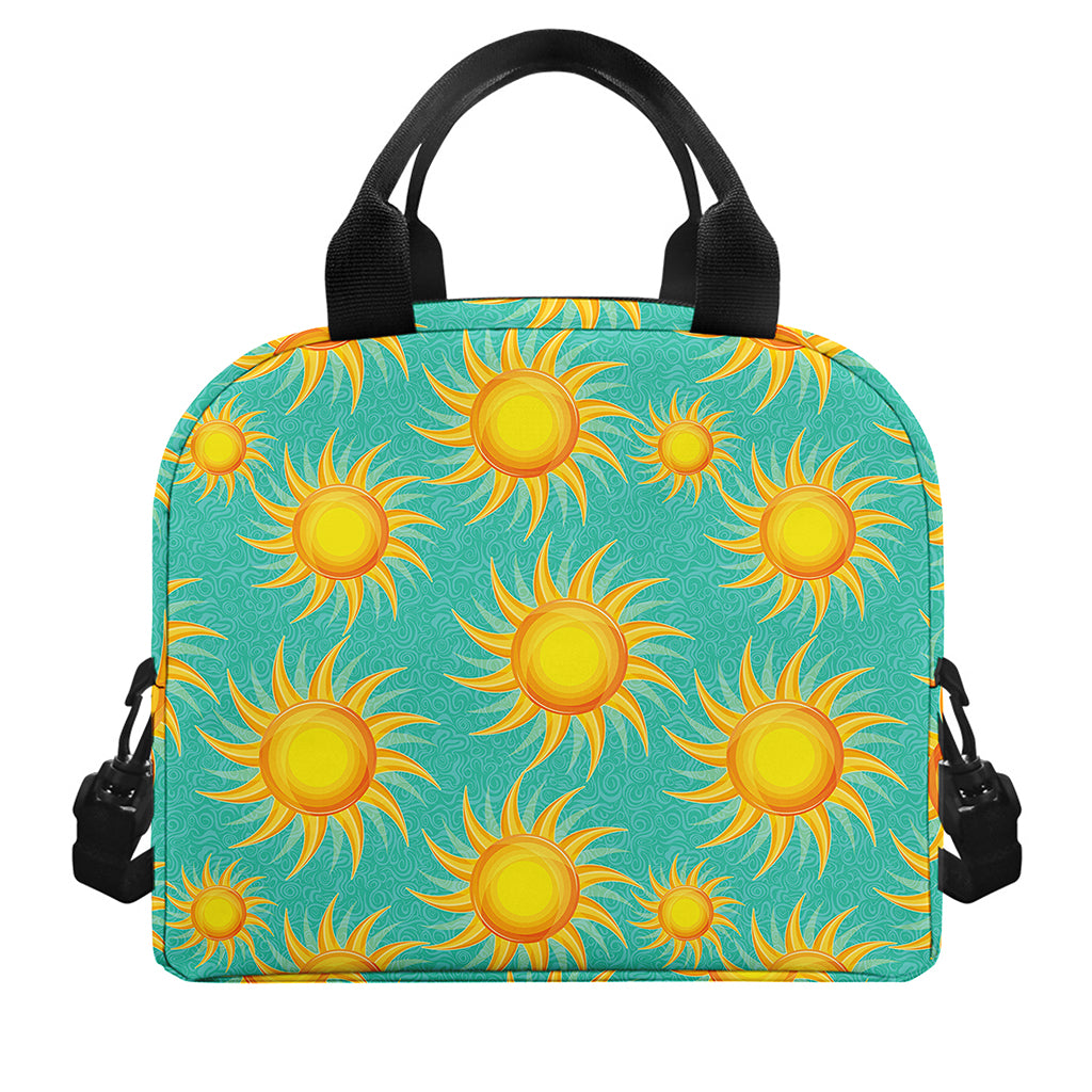 Shiny Sun Pattern Print Insulated Lunch Bag