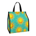Shiny Sun Pattern Print Insulated Lunch Tote