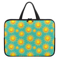 Shiny Sun Pattern Print Laptop Sleeve With Handle
