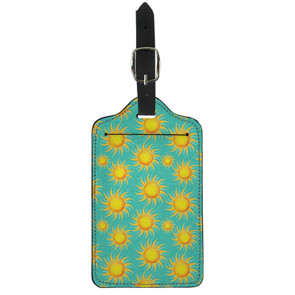 Shiny Sun Pattern Print Luggage Tag