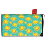 Shiny Sun Pattern Print Mailbox Cover
