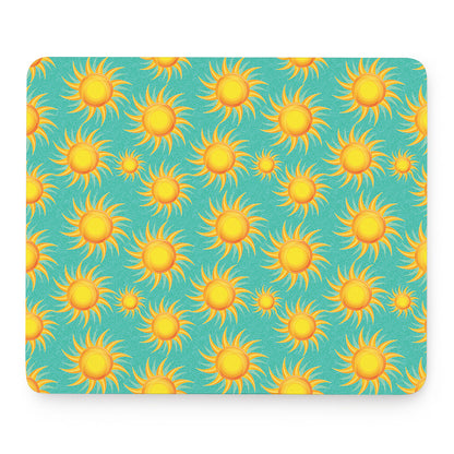 Shiny Sun Pattern Print Mouse Pad