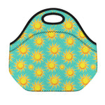 Shiny Sun Pattern Print Neoprene Lunch Bag