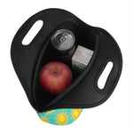 Shiny Sun Pattern Print Neoprene Lunch Bag