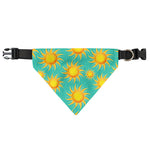 Shiny Sun Pattern Print Over The Collar Dog Bandana