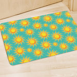 Shiny Sun Pattern Print Polyester Doormat