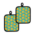 Shiny Sun Pattern Print Pot Holders
