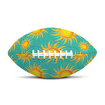 Shiny Sun Pattern Print Rugby Ball