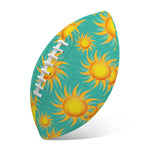 Shiny Sun Pattern Print Rugby Ball