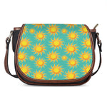 Shiny Sun Pattern Print Saddle Bag