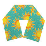 Shiny Sun Pattern Print Scarf