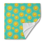 Shiny Sun Pattern Print Silk Bandana