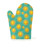 Shiny Sun Pattern Print Single Oven Mitt