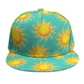 Shiny Sun Pattern Print Snapback Cap