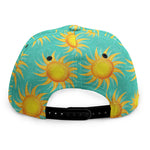 Shiny Sun Pattern Print Snapback Cap
