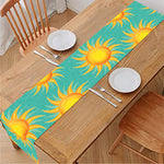 Shiny Sun Pattern Print Table Runner