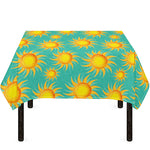 Shiny Sun Pattern Print Tablecloth