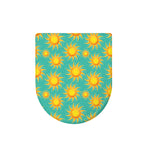 Shiny Sun Pattern Print Toilet Lid Cover