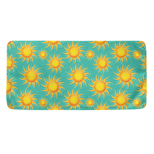 Shiny Sun Pattern Print Towel