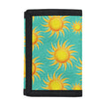 Shiny Sun Pattern Print Trifold Wallet