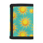 Shiny Sun Pattern Print Trifold Wallet