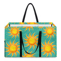 Shiny Sun Pattern Print Utility Tote Bag