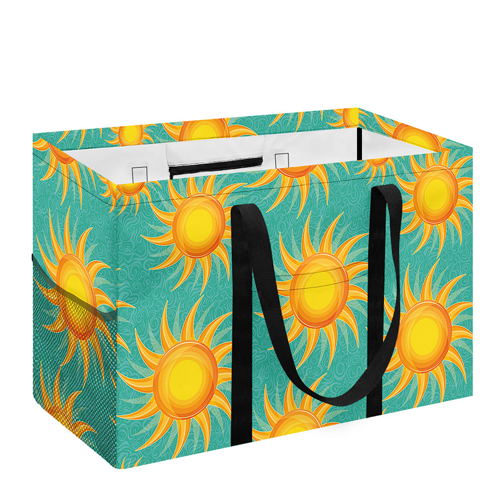 Shiny Sun Pattern Print Utility Tote Bag
