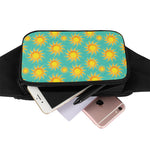 Shiny Sun Pattern Print Waist Bag