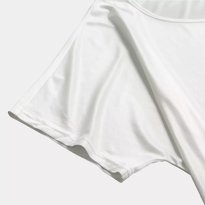 Green Sparkle Galaxy Print Short Sleeve Long Nightdress
