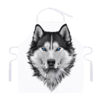 Siberian Husky Portrait Print Adjustable Apron