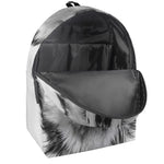 Siberian Husky Portrait Print Backpack